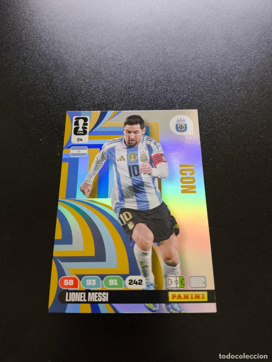 Cromos de F&uacute;tbol: 24 LIONEL MESSI ICON ARGENTINA ADRENALYN MUNDIAL FIFA WORLD CUP 2026 PANINI