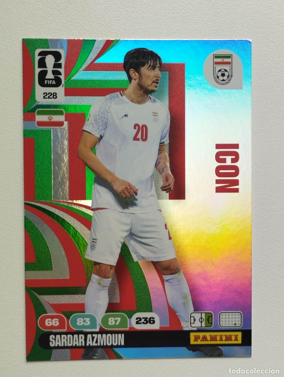 Cromos de F&uacute;tbol: CROMO CARD ADRENALYN MUNDIAL WORLD CUP 2026 ICON 228 SARDAR AZMOUN IRAN
