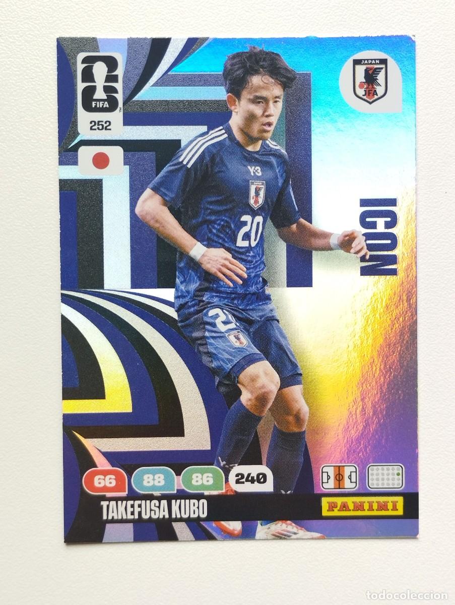 Cromos de F&uacute;tbol: CROMO CARD ADRENALYN MUNDIAL WORLD CUP 2026 ICON 252 TAKEFUSA KUBO JAPON