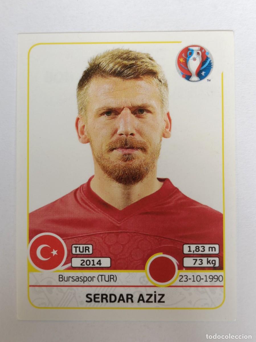Cromos de F&uacute;tbol: #406 SERDAR AZIZ (TURQUIA) EURO FRANCIA 2016 PANINI