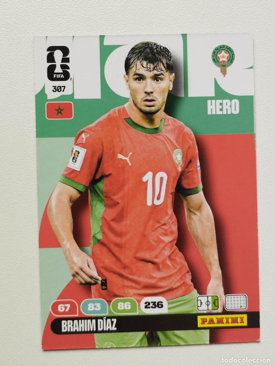 Cromos de F&uacute;tbol: CROMO CARD ADRENALYN MUNDIAL WORLD CUP 2026 HERO 307 BRAHIM DIAZ MARRUECOS