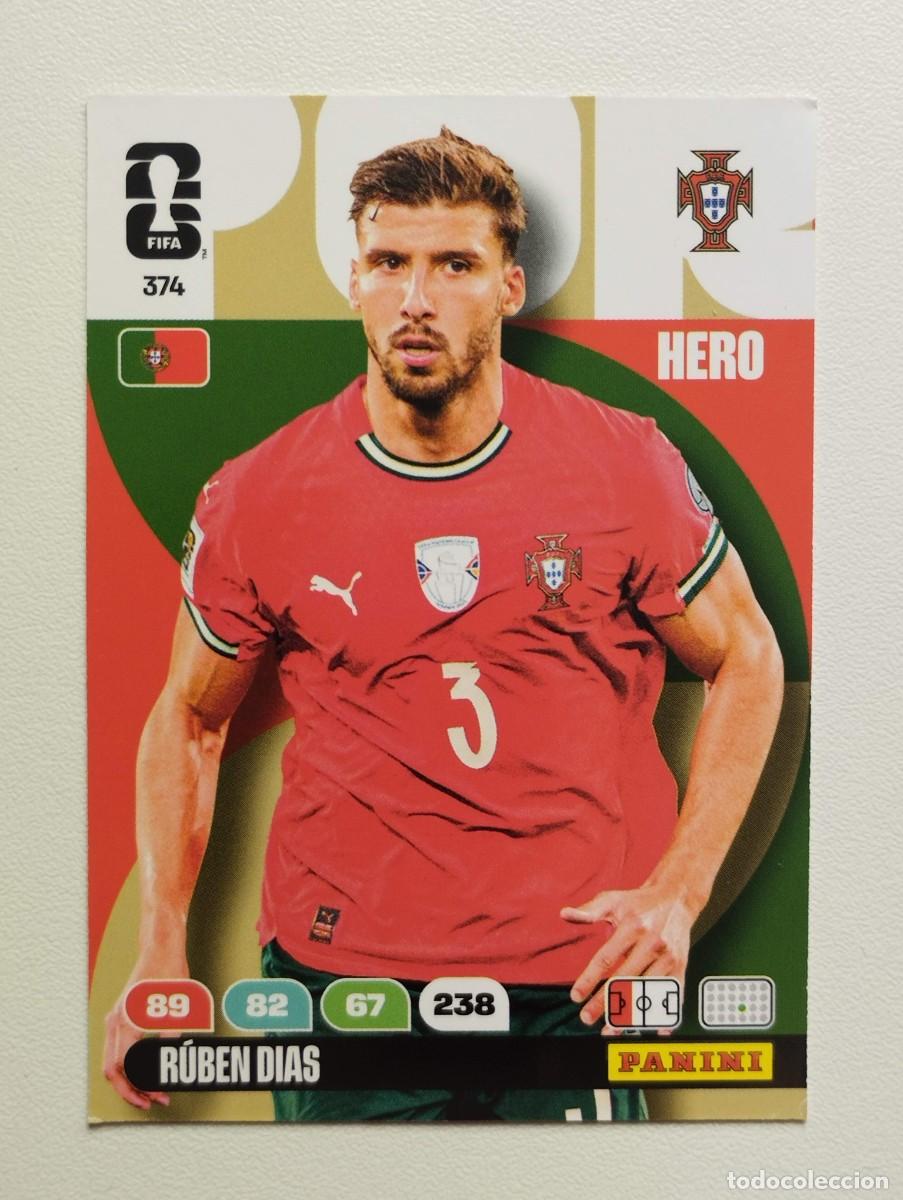 Cromos de F&uacute;tbol: CROMO CARD ADRENALYN MUNDIAL WORLD CUP 2026 HERO 374 RUBEN DIAS PORTUGAL