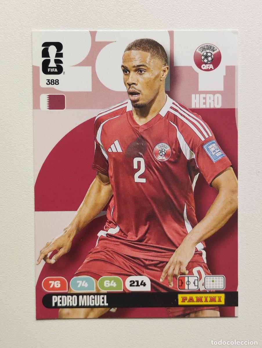 Cromos de F&uacute;tbol: CROMO CARD ADRENALYN MUNDIAL WORLD CUP 2026 HERO 388 PEDRO MIGUEL QATAR