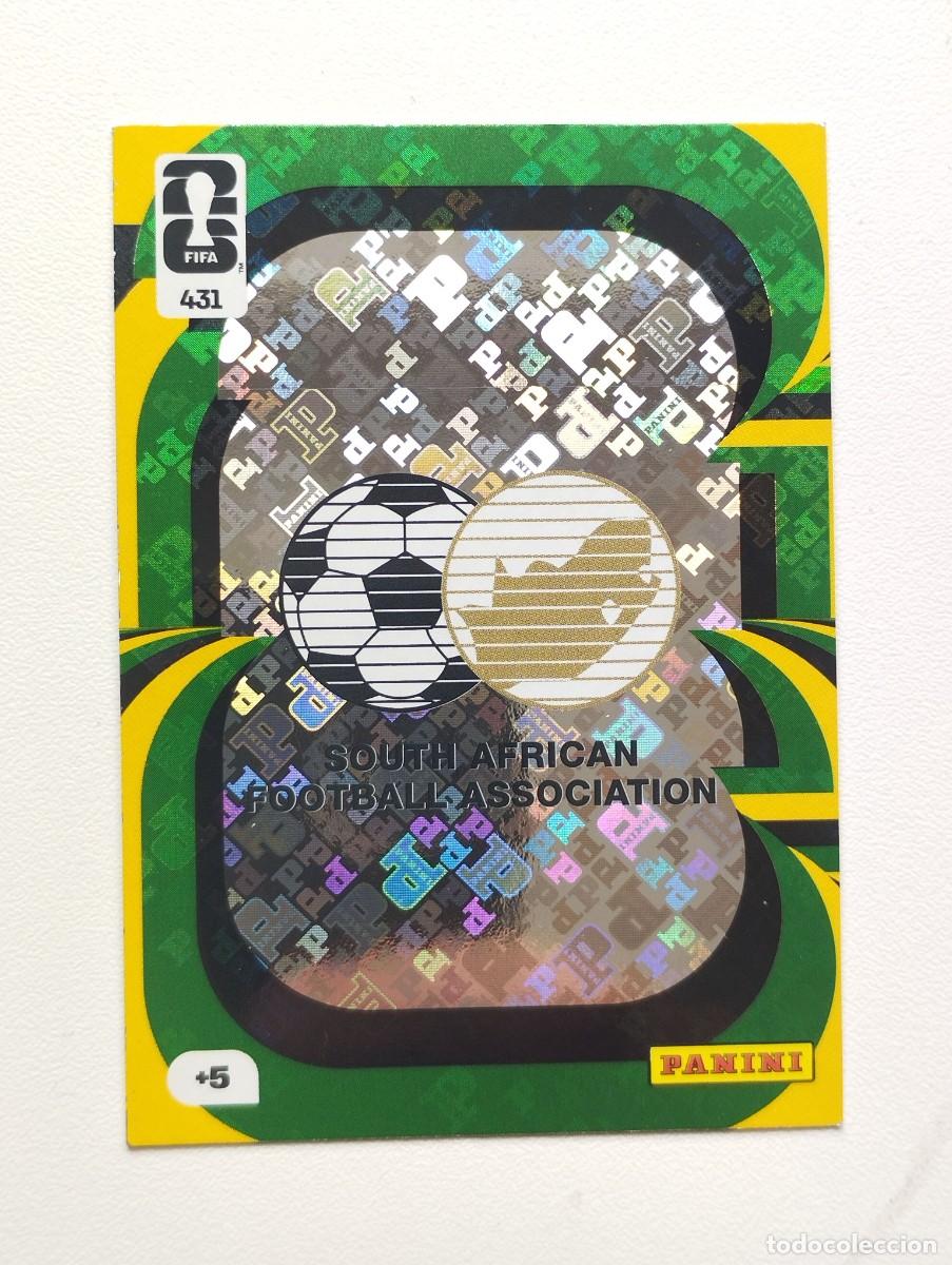 Cromos de F&uacute;tbol: CROMO CARD ADRENALYN MUNDIAL WORLD CUP 2026 ESCUDO 431 SUDAFRICA