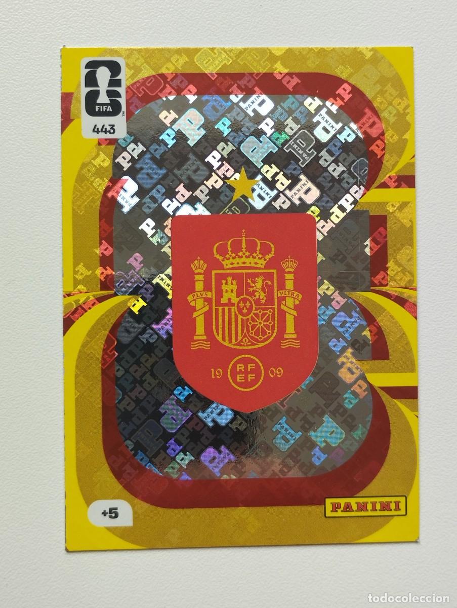 Football Stickers: CROMO CARD ADRENALYN MUNDIAL WORLD CUP 2026 ESCUDO 443 ESPA&Ntilde;A