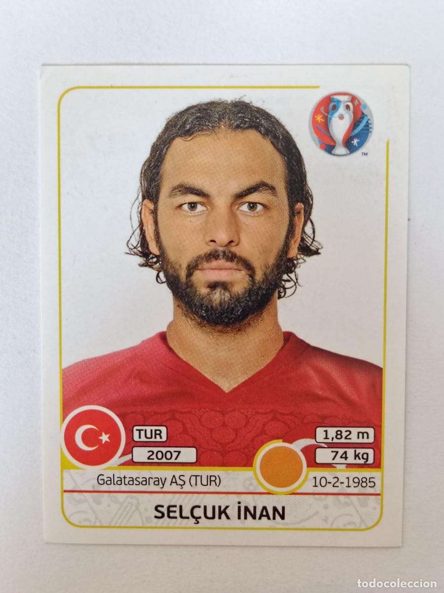 Football Stickers: #417 SEL&Ccedil;UK INAN (TURQUIA) EURO FRANCIA 2016 PANINI