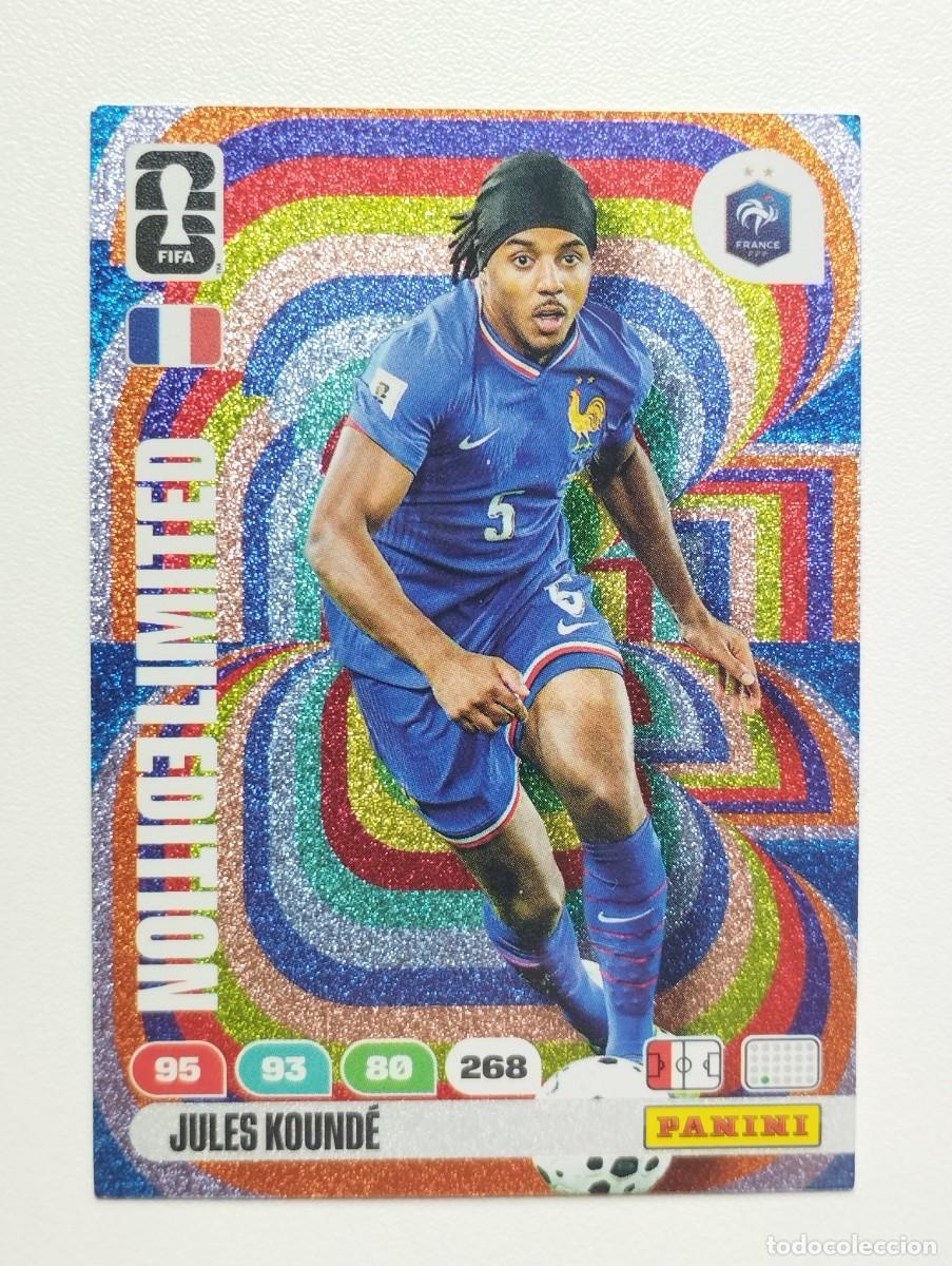 Football Stickers: CROMO CARD ADRENALYN MUNDIAL WORLD CUP 2026 LIMITED EDITION JULES KOUNDE FRANCIA