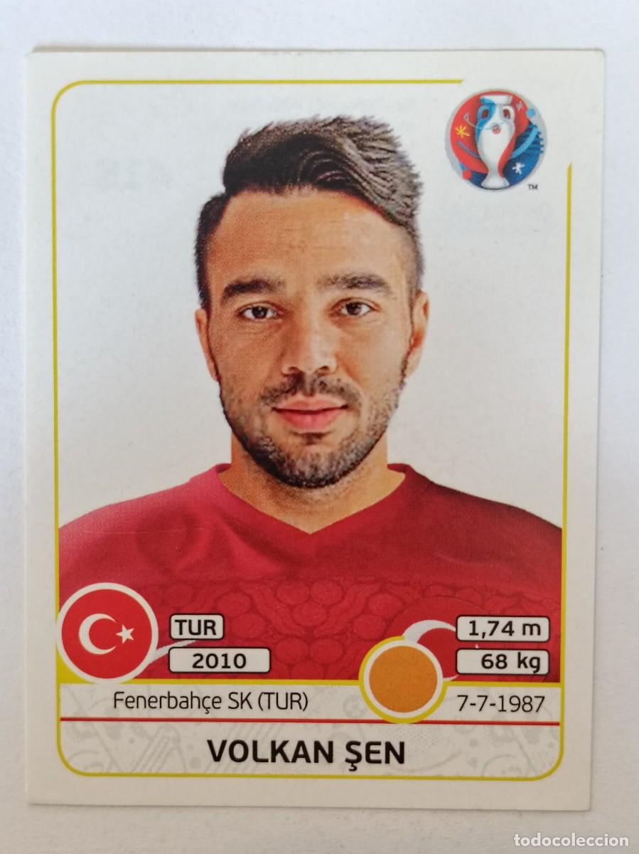 Football Stickers: #418 VOLKAN SEN (TURQUIA) EURO FRANCIA 2016 PANINI