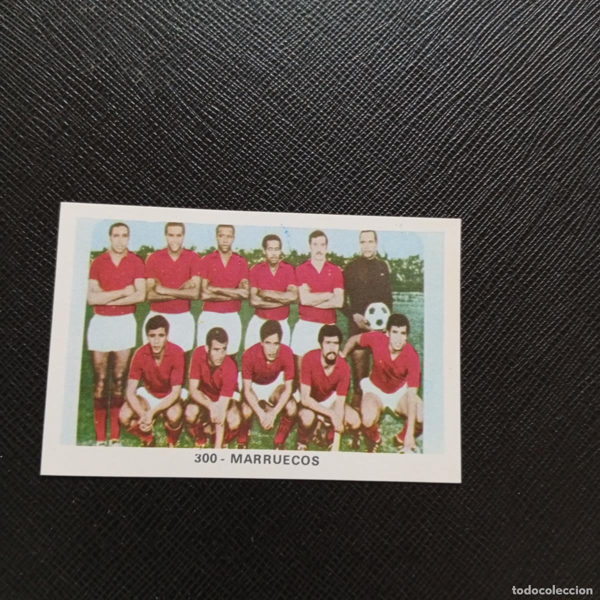Football Stickers: 300 ALINEACION MARRUECOS RUIZ ROMERO 1970 1971 CROMO 70 MEJICO 71 - SIN PEGAR - A206 PG21