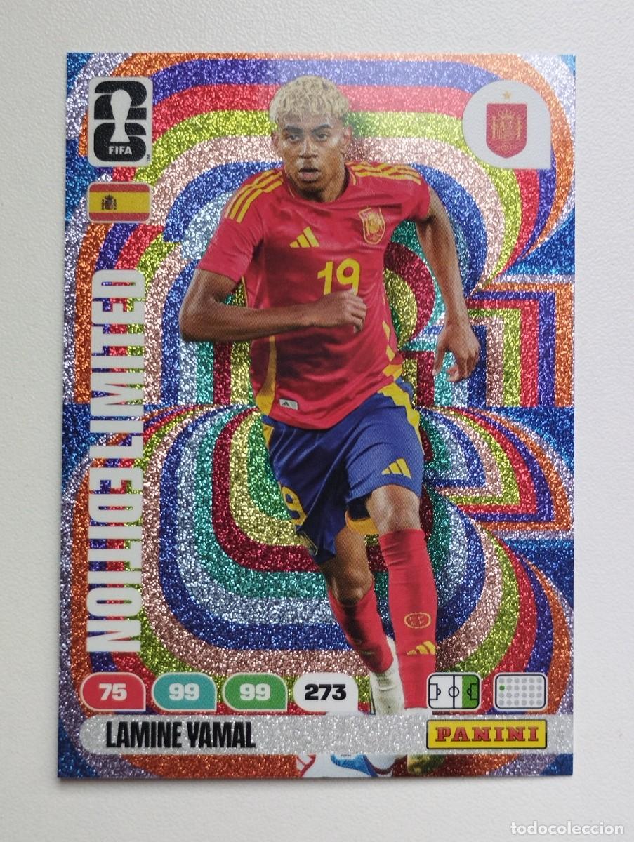 Football Stickers: CROMO CARD ADRENALYN MUNDIAL WORLD CUP 2026 LIMITED EDITION LAMINE YAMAL ESPA&Ntilde;A