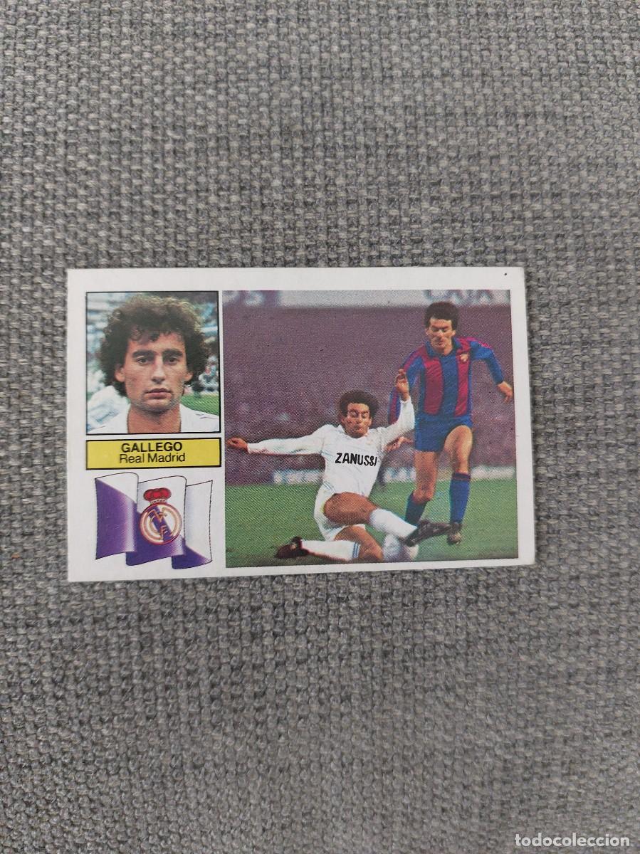 Cromos de F&uacute;tbol: 1982 1983 82 83 GALLEGO REAL MADRID EDICIONES ESTE SIN PEGAR NUNCA PEGADO