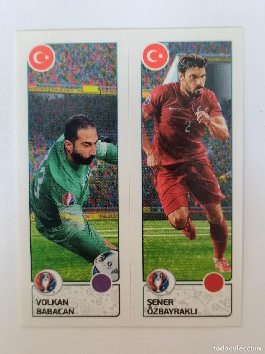 Cromos de F&uacute;tbol: #426 BABACAN-OZBAYRAKLI (TURQUIA) EURO FRANCIA 2016 PANINI