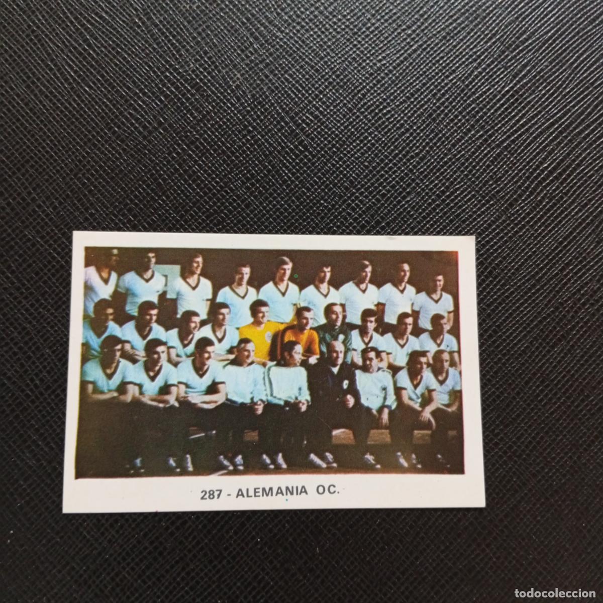 Cromos de F&uacute;tbol: 287 PLANTILLA ALEMANIA RUIZ ROMERO 1970 1971 CROMO 70 MEJICO 71 - SIN PEGAR - A206 PG22