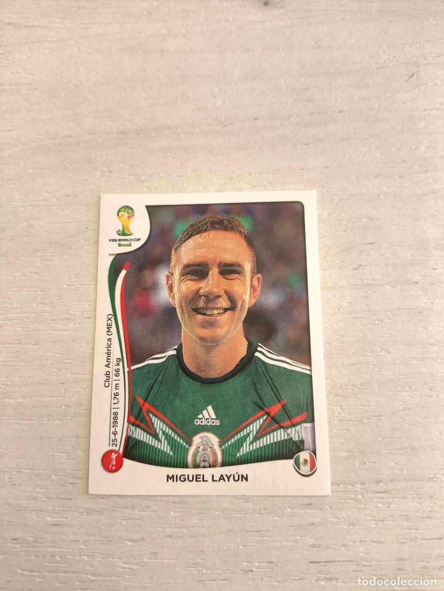 Figurine di Calcio: 76 Miguel Lay&uacute;n MEXICO PANINI FIFA MUNDIAL WORLD CUP BRASIL 2014 NO LIGA ESTE