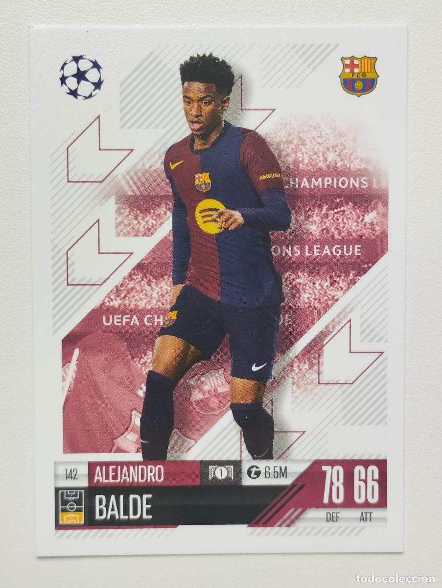 Cromos de F&uacute;tbol: CROMO CARD TOPPS MATCH ATTAX 2024 2025 24 25 BARCELONA 142 ALEJANDRO BALDE