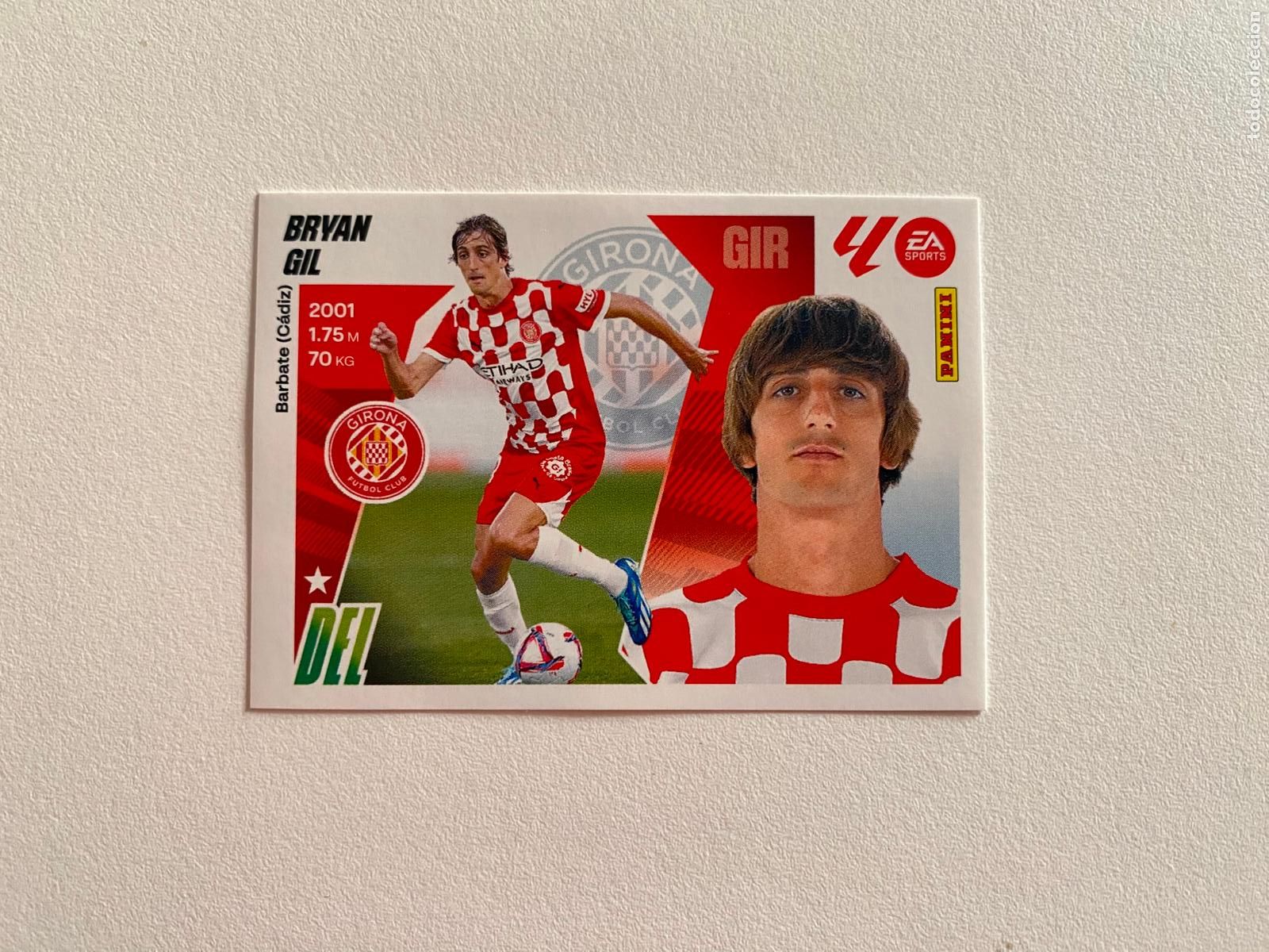 Cromos de F&uacute;tbol: LALIGA ESTE 2025 2026 EA SPORTS 25 26 ALBUM PANINI LIGA N 17 BIS GIRONA FC BRYAN GIL