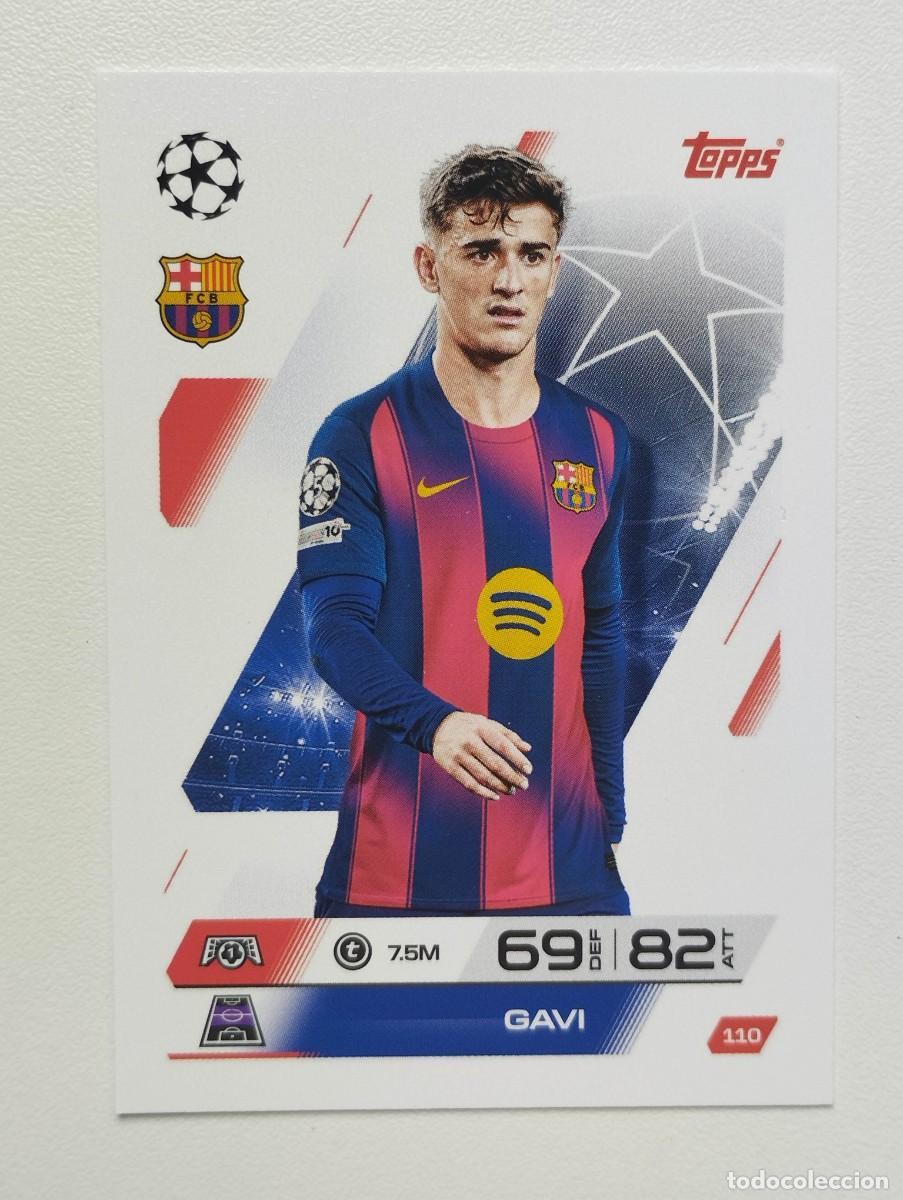 Cromos de F&uacute;tbol: CROMO CARD TOPPS MATCH ATTAX 2025 2026 25 26 BARCELONA 110 GAVI