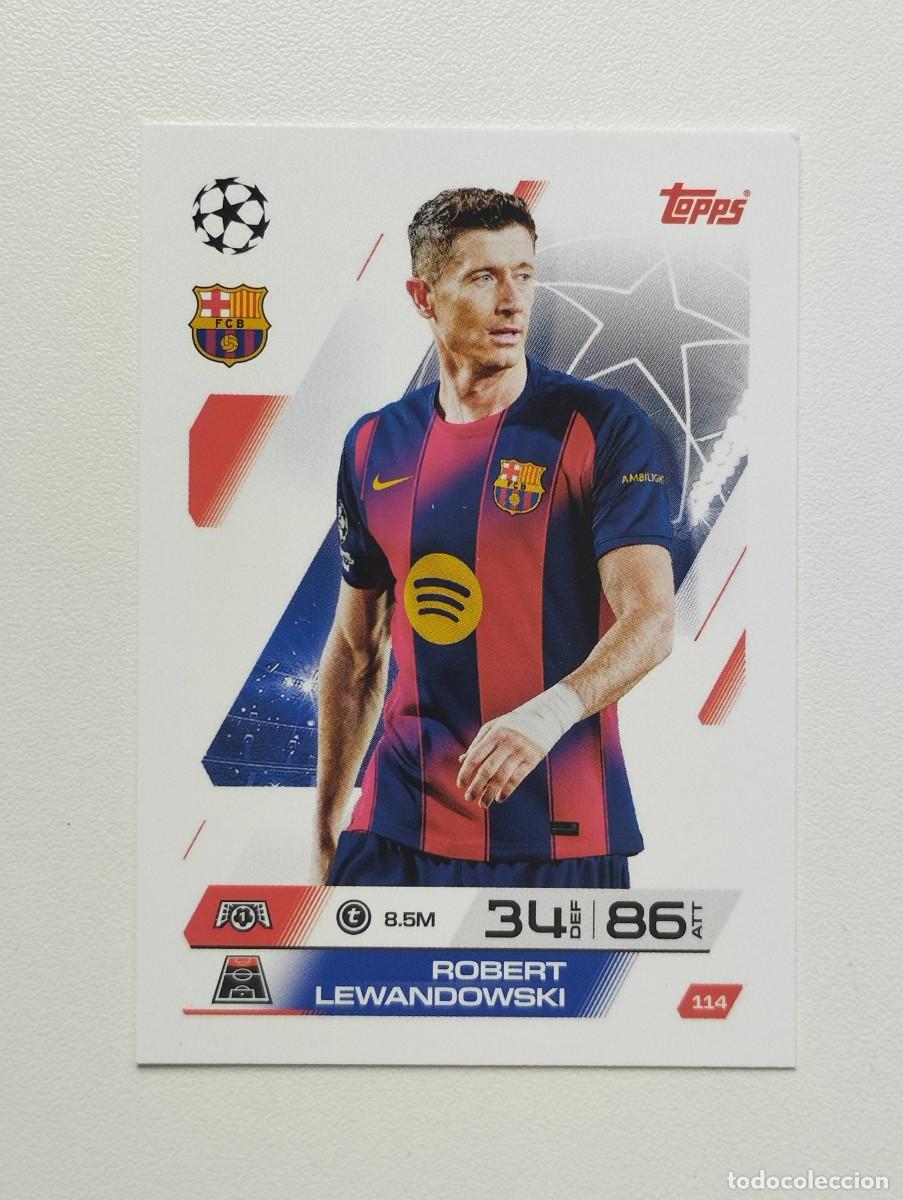 Cromos de F&uacute;tbol: CROMO CARD TOPPS MATCH ATTAX 2025 2026 25 26 BARCELONA 114 LEWANDOWSKI