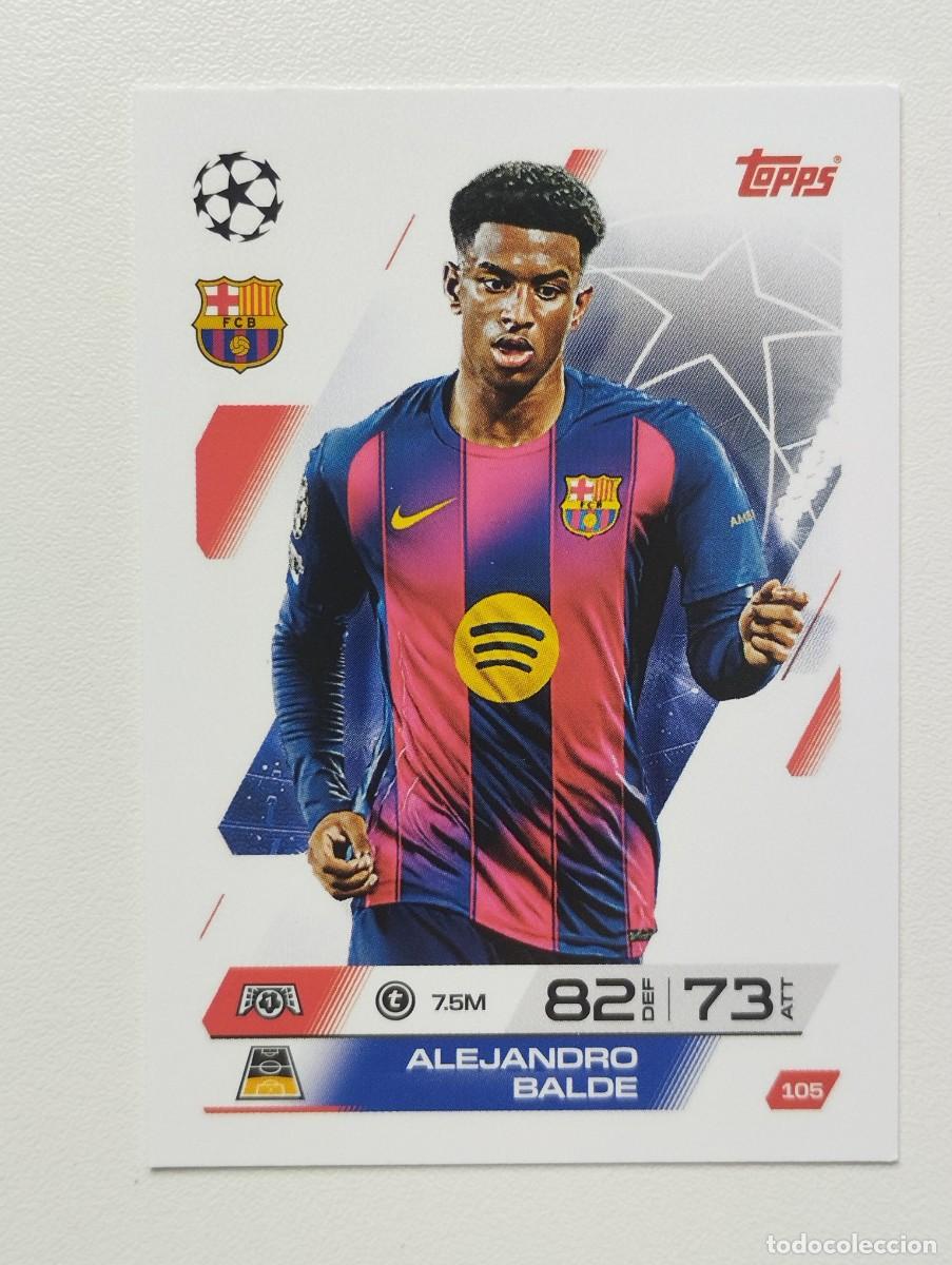 Cromos de F&uacute;tbol: CROMO CARD TOPPS MATCH ATTAX 2025 2026 25 26 BARCELONA 105 ALEJANDRO BALDE