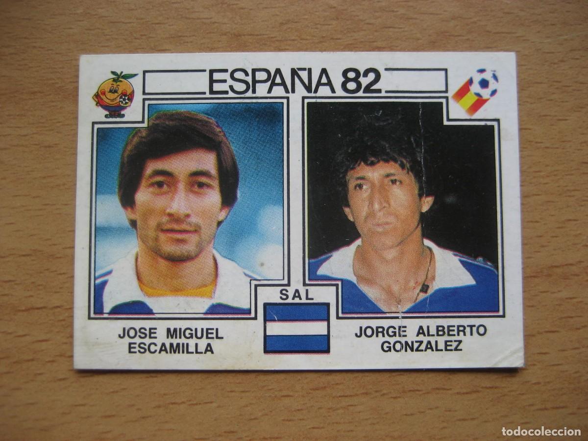 Cromos de F&uacute;tbol: ESPA&Ntilde;A 82 - N&ordm; 225 ESCAMILLA & MAGICO GONZALEZ - EL SALVADOR - PANINI