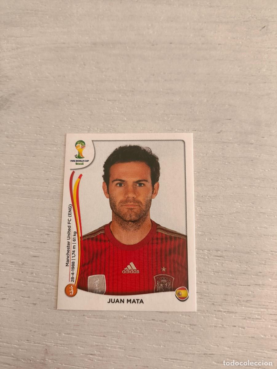 Cromos de F&uacute;tbol: 123 Juan Mata ESPA&Ntilde;A PANINI FIFA MUNDIAL WORLD CUP BRASIL 2014 NO LIGA ESTE