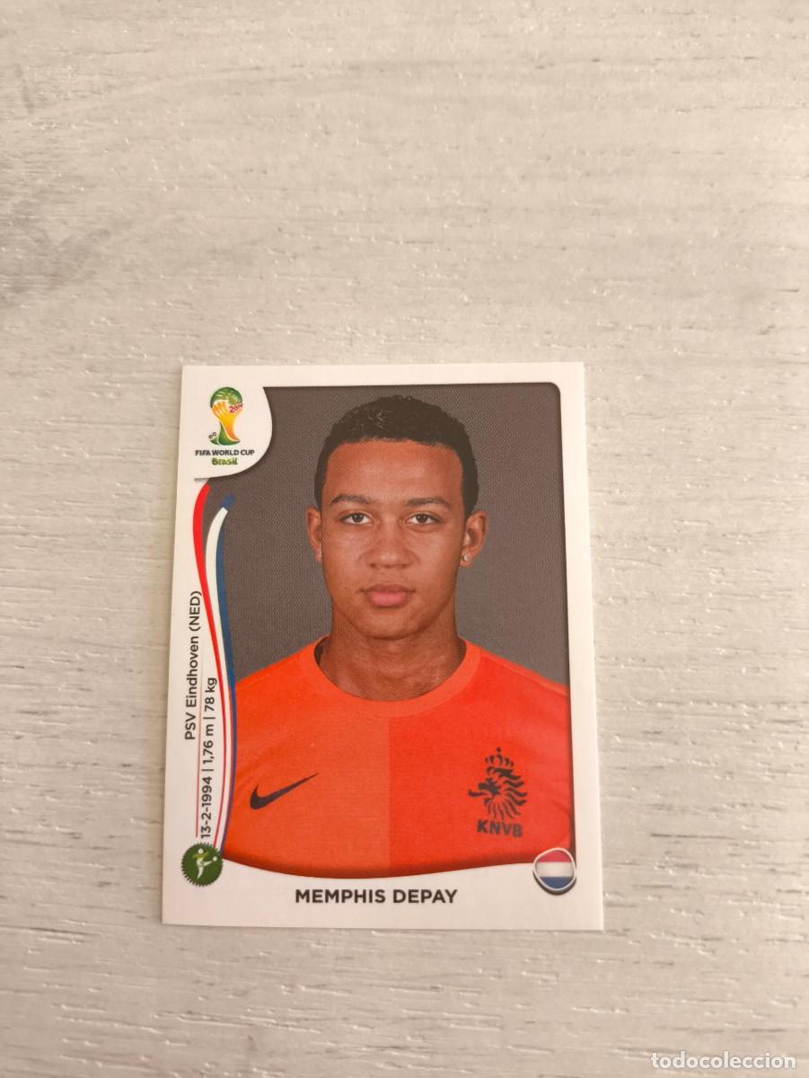 Cromos de F&uacute;tbol: 141 Memphis Depay HOLANDA PAISES BAJOS PANINI FIFA MUNDIAL WORLD CUP BRASIL 2014 NO LIGA ESTE