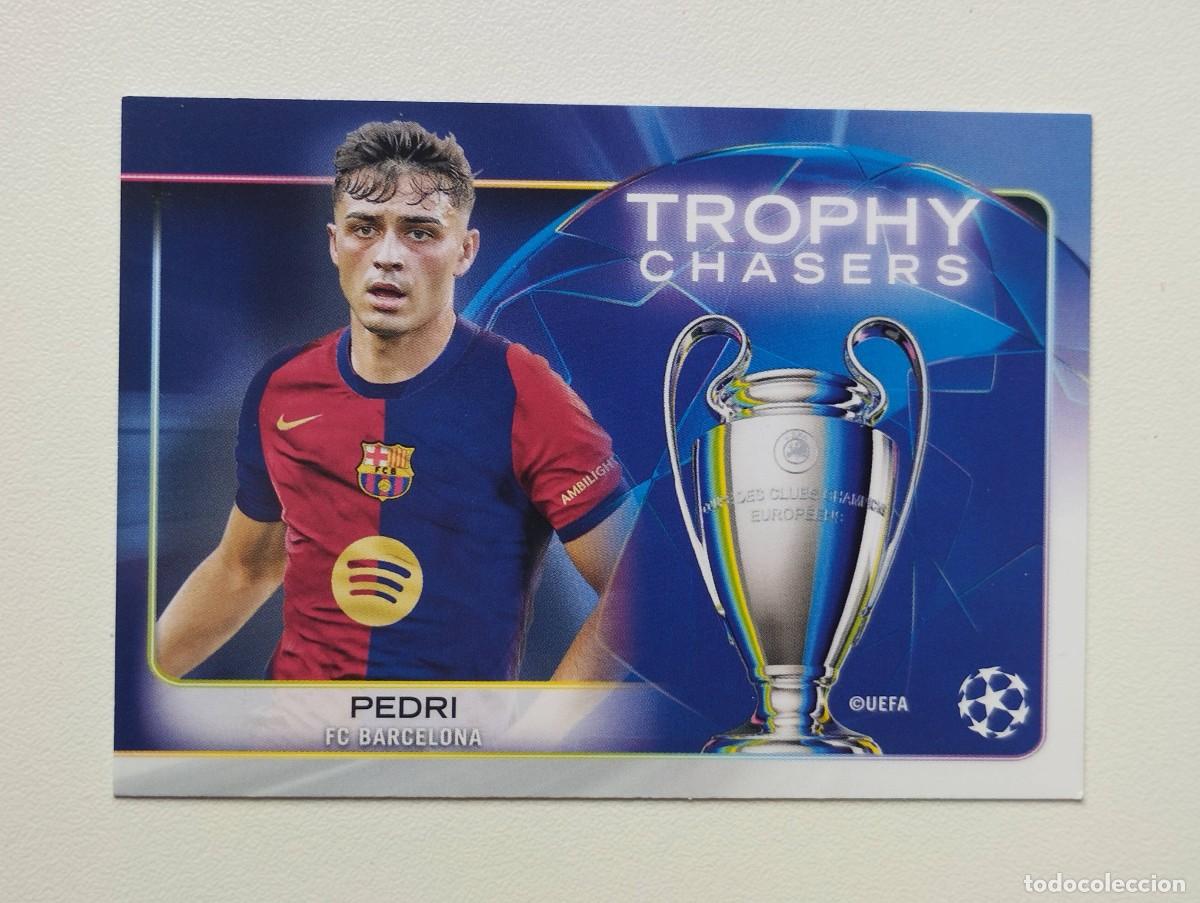 Cromos de F&uacute;tbol: CROMO CARD TOPPS 2025 PEDRI RF-7 RF7 TROPHY CHASERS BARCELONA