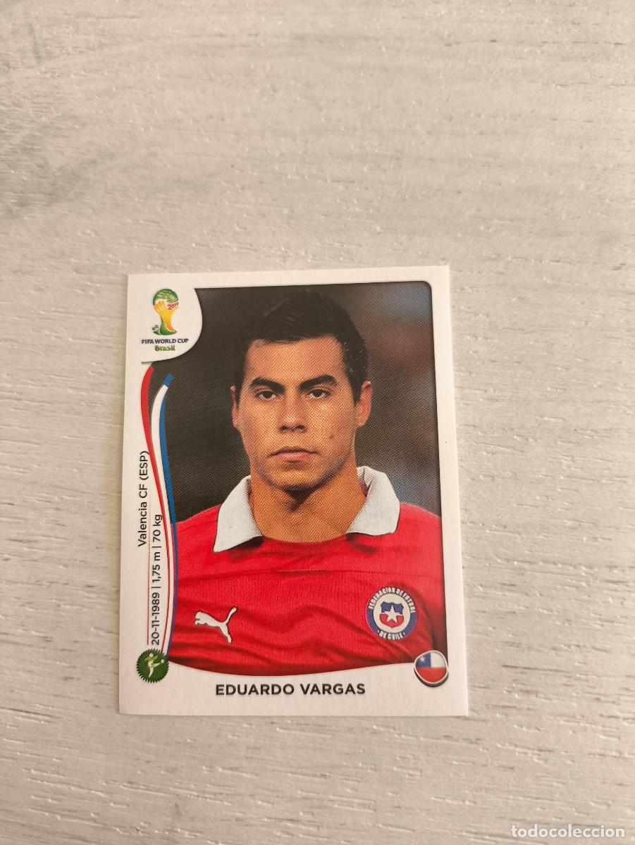 Cromos de F&uacute;tbol: 163 Eduardo Vargas CHILE PANINI FIFA MUNDIAL WORLD CUP BRASIL 2014 NO LIGA ESTE