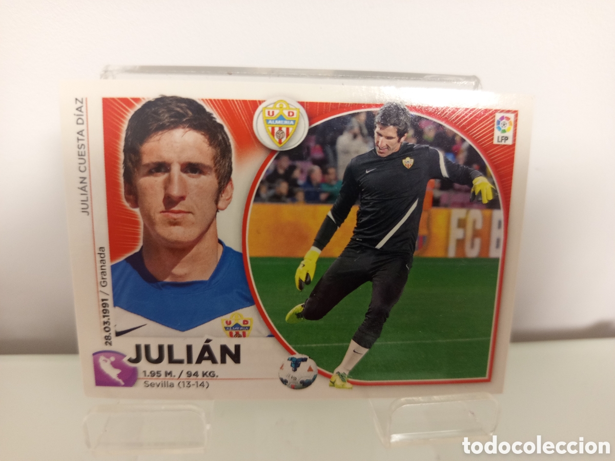 Cromos de Futebol: ❇️ CROMO ⚽ JULI&Aacute;N ALMER&Iacute;A 14 15 2014 2015 PANINI SIN PEGAR ❇️