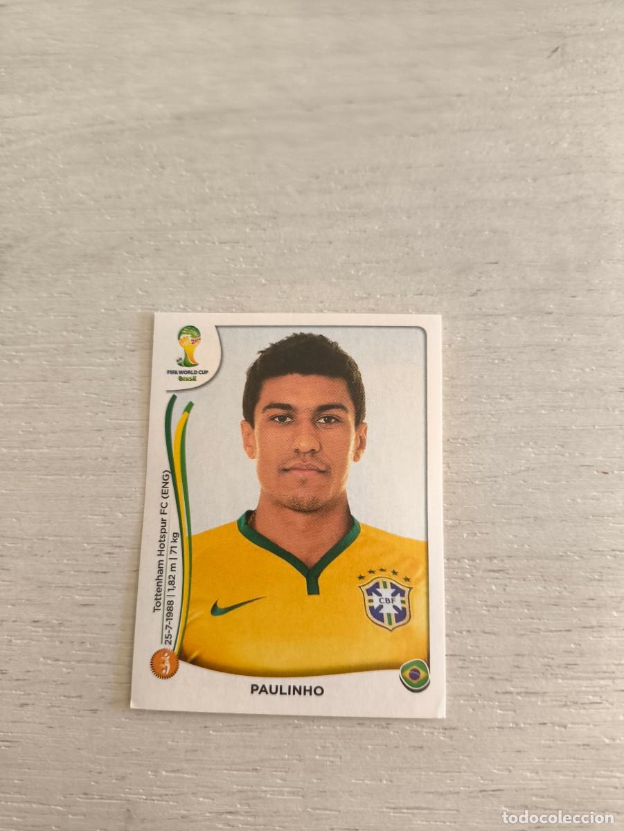 Cromos de F&uacute;tbol: 41 Paulinho BRASIL PANINI FIFA MUNDIAL WORLD CUP BRASIL 2014 NO LIGA ESTE