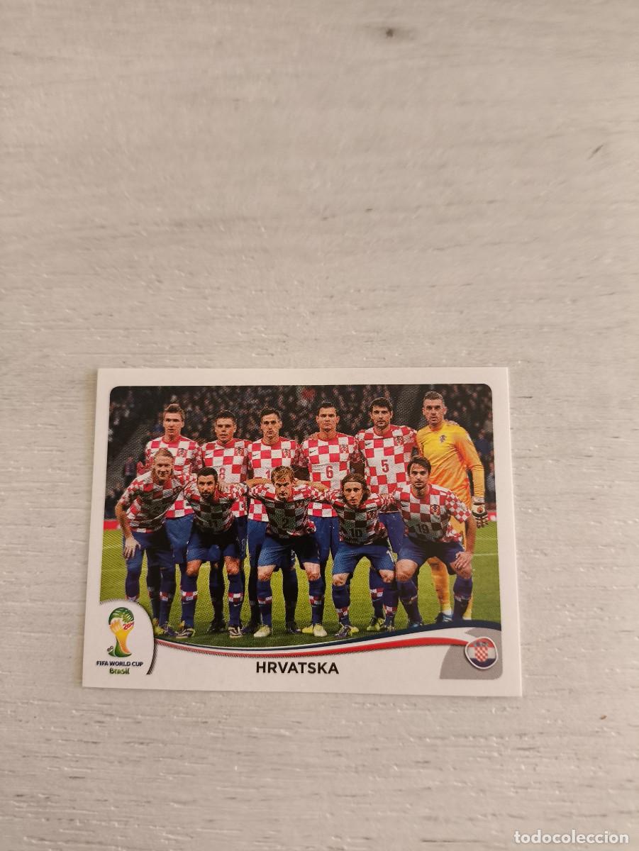 Cromos de F&uacute;tbol: 52 EQUIPO TEAM CROACIA PANINI FIFA MUNDIAL WORLD CUP BRASIL 2014 NO LIGA ESTE