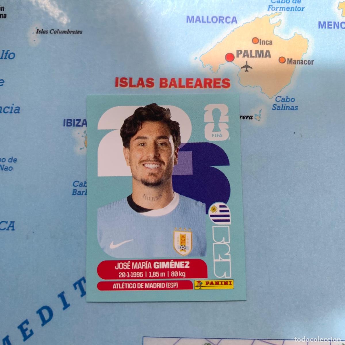 Cromos de F&uacute;tbol: Uruguay n&uacute;mero 5 cromo panini Mundial Fifa World Cup 2026
