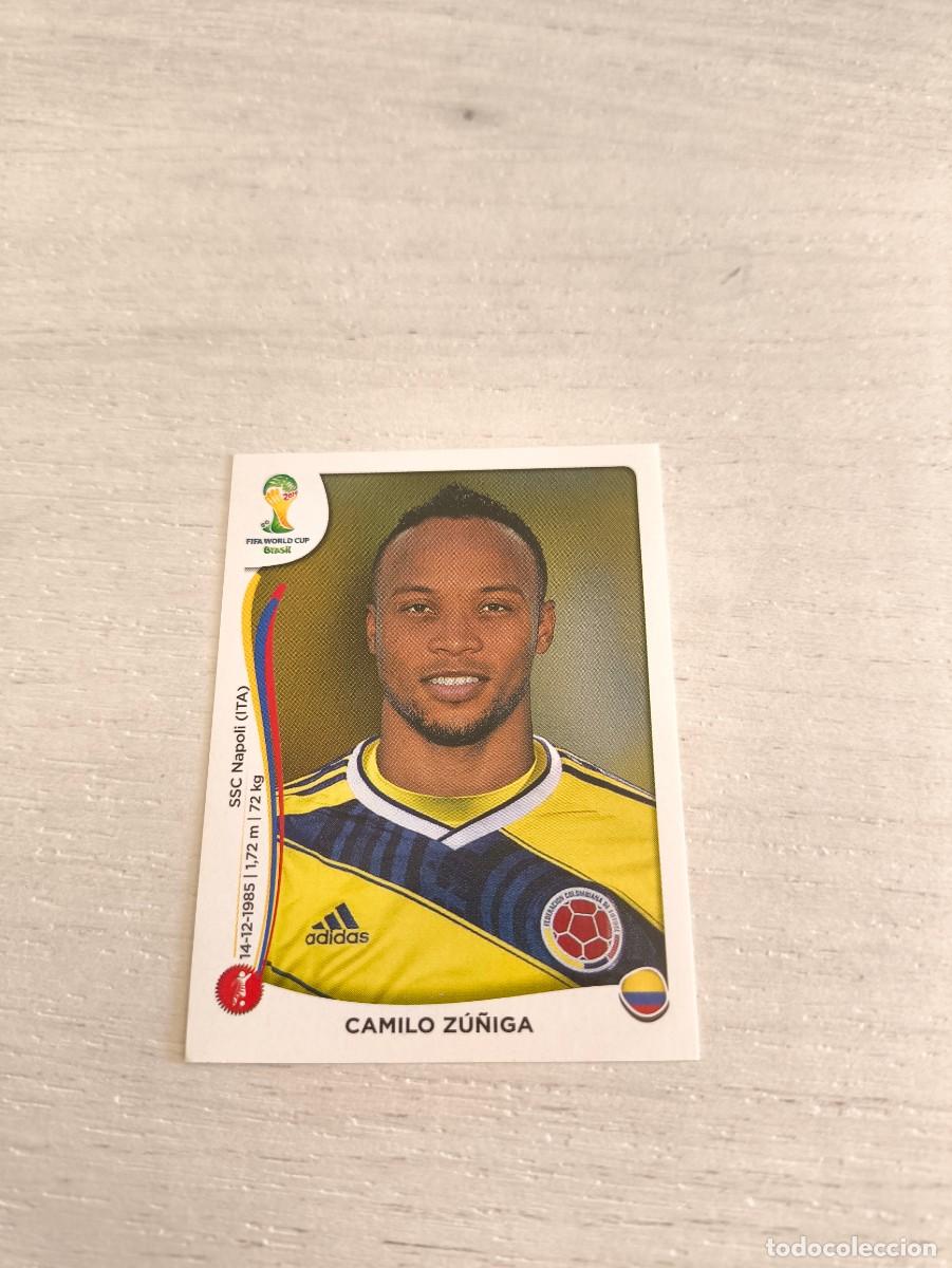 Figurine di Calcio: 191 Camilo Z&uacute;&ntilde;iga COLOMBIA PANINI FIFA MUNDIAL WORLD CUP BRASIL 2014 NO LIGA ESTE