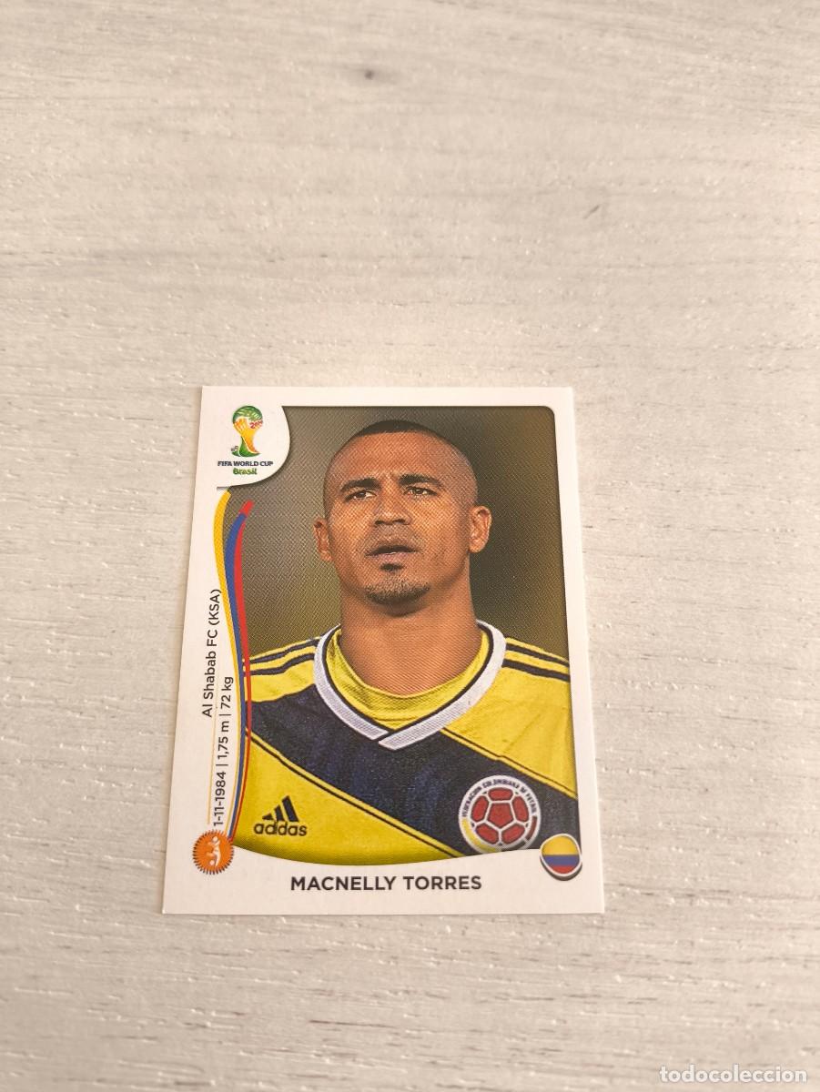 Cromos de F&uacute;tbol: 197 Macnelly Torres COLOMBIA PANINI FIFA MUNDIAL WORLD CUP BRASIL 2014 NO LIGA ESTE