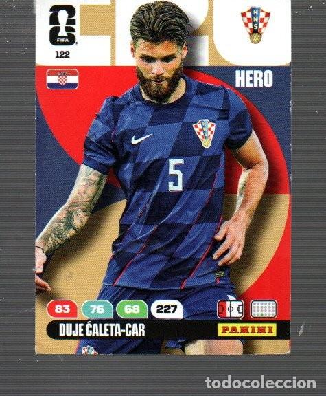 Cromos de F&uacute;tbol: CROMO DE EDITOR XL ADRENALYN PANINI DUJE &acute;CALETA-CAR N&ordm; 122 FIFA WORLD CUP 2026