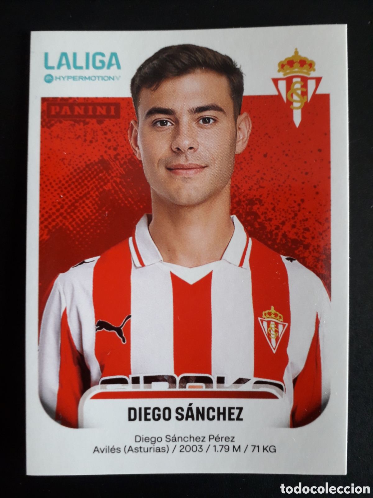 Cromos de F&uacute;tbol: DIEGO S&Aacute;NCHEZ SPORTING DE GIJ&Oacute;N N&deg; 371 LALIGA HYPERMOTION 25 26 2025 2026 PANINI PEDIDO M&Iacute;NIMO 3&euro;