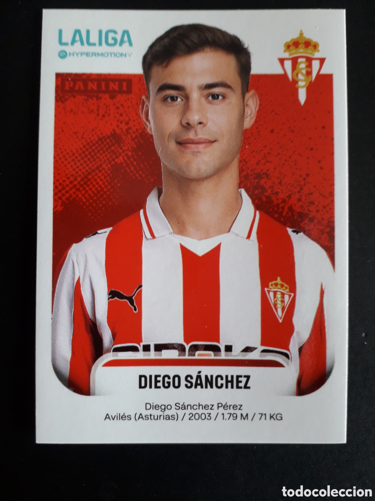 Cromos de F&uacute;tbol: DIEGO S&Aacute;NCHEZ SPORTING DE GIJ&Oacute;N N&deg; 371 LALIGA HYPERMOTION 25 26 2025 2026 PANINI PEDIDO M&Iacute;NIMO 3&euro;