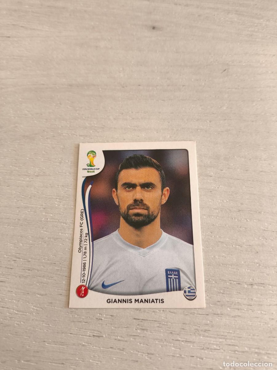 Cromos de F&uacute;tbol: 208 Giannis Maniatis GRECIA PANINI FIFA MUNDIAL WORLD CUP BRASIL 2014 NO LIGA ESTE