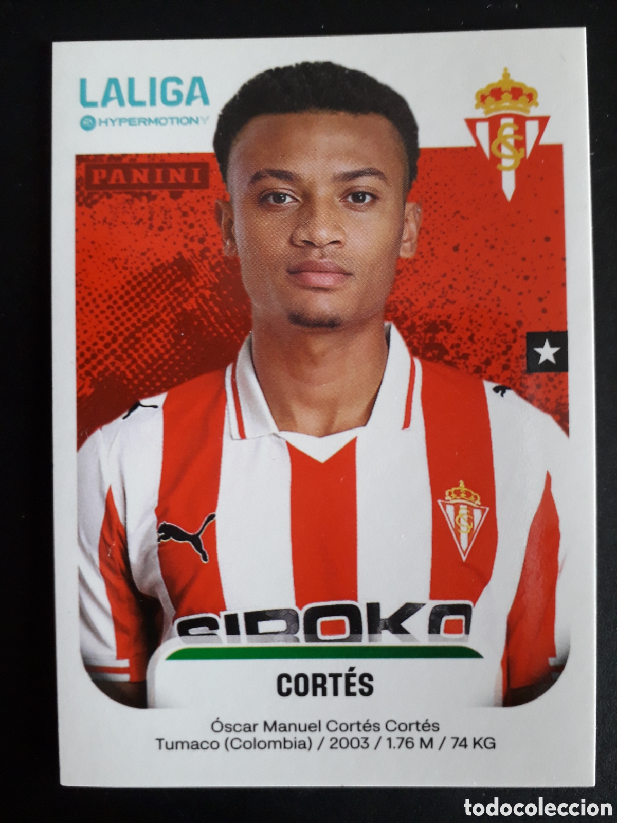 Cromos de F&uacute;tbol: CORT&Eacute;S SPORTING DE GIJ&Oacute;N N&deg; 378 LALIGA HYPERMOTION 25 26 2025 2026 PANINI SIN PEGAR PEDIDO M&Iacute;NIMO 3&euro;