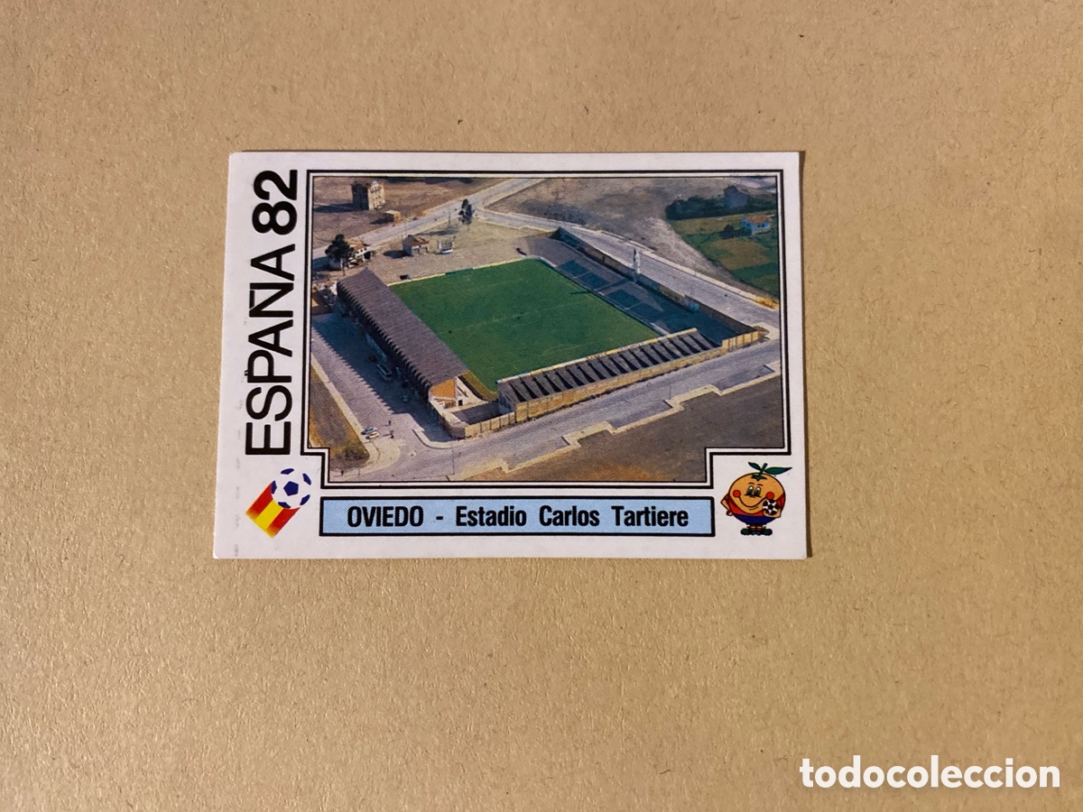 Cromos de F&uacute;tbol: Cromo panini mundial Espa&ntilde;a 82 n&uacute;mero 24 Oviedo - Sticker album world cup Spain 1982 Carlos Tartiere
