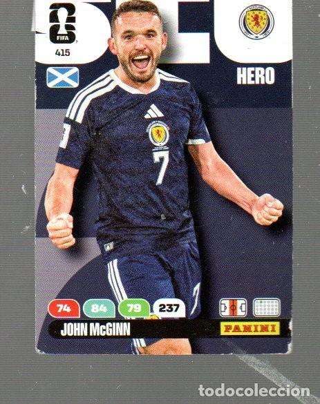Figurine di Calcio: CROMO DE EDITOR XL ADRENALYN PANINI SCOTLAND JOHN McGINN N&ordm; 415 FIFA WORLD CUP 2026