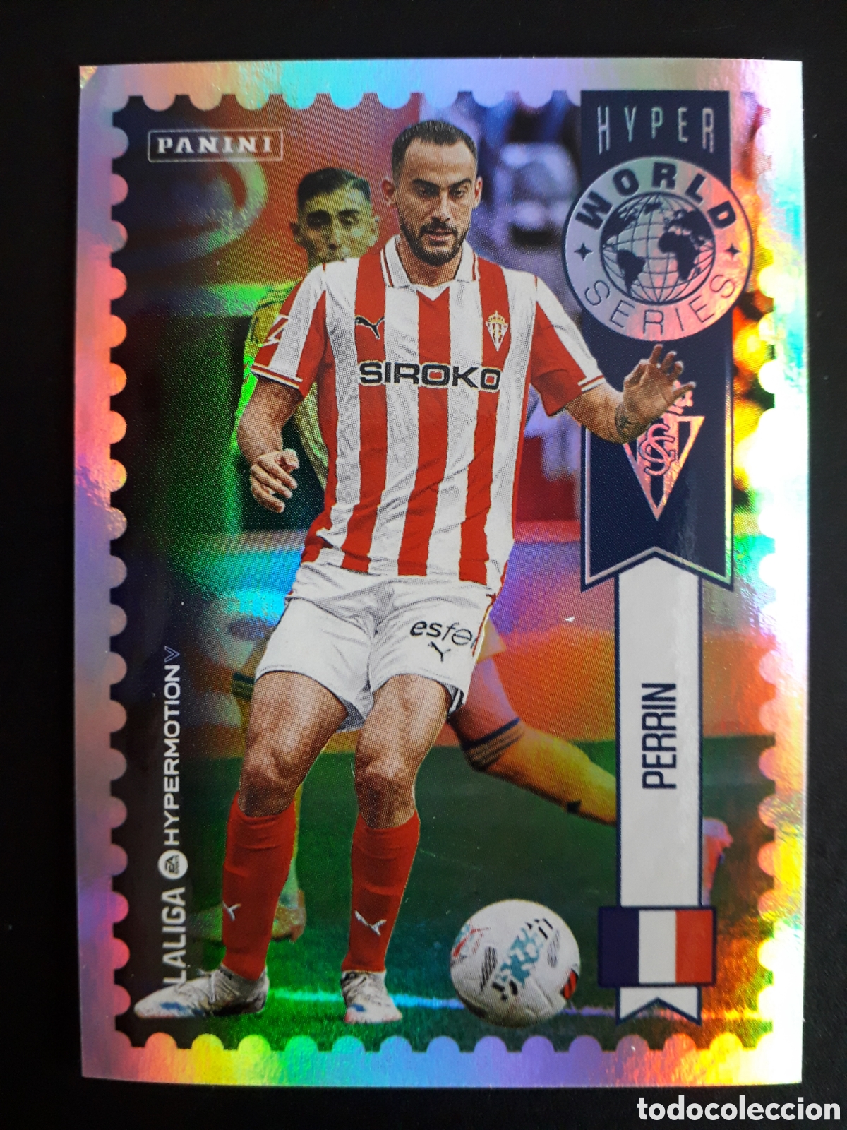 Cromos de F&uacute;tbol: PERRIN SPORTING DE GIJ&Oacute;N WORLD N&deg; 452 LALIGA HYPERMOTION 25 26 2025 2026 PANINI PEDIDO M&Iacute;NIMO 3&euro;