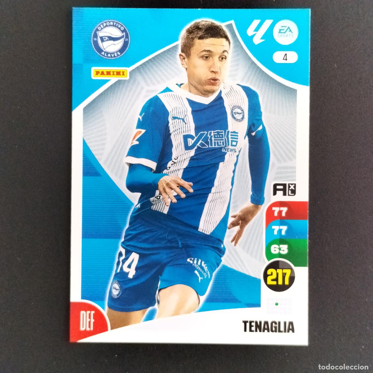 Cromos de F&uacute;tbol: 4 TENAGLIA ALAVES CROMOS ADRENALYN XL LALIGA CARD 2024 2025 24 25 PANINI