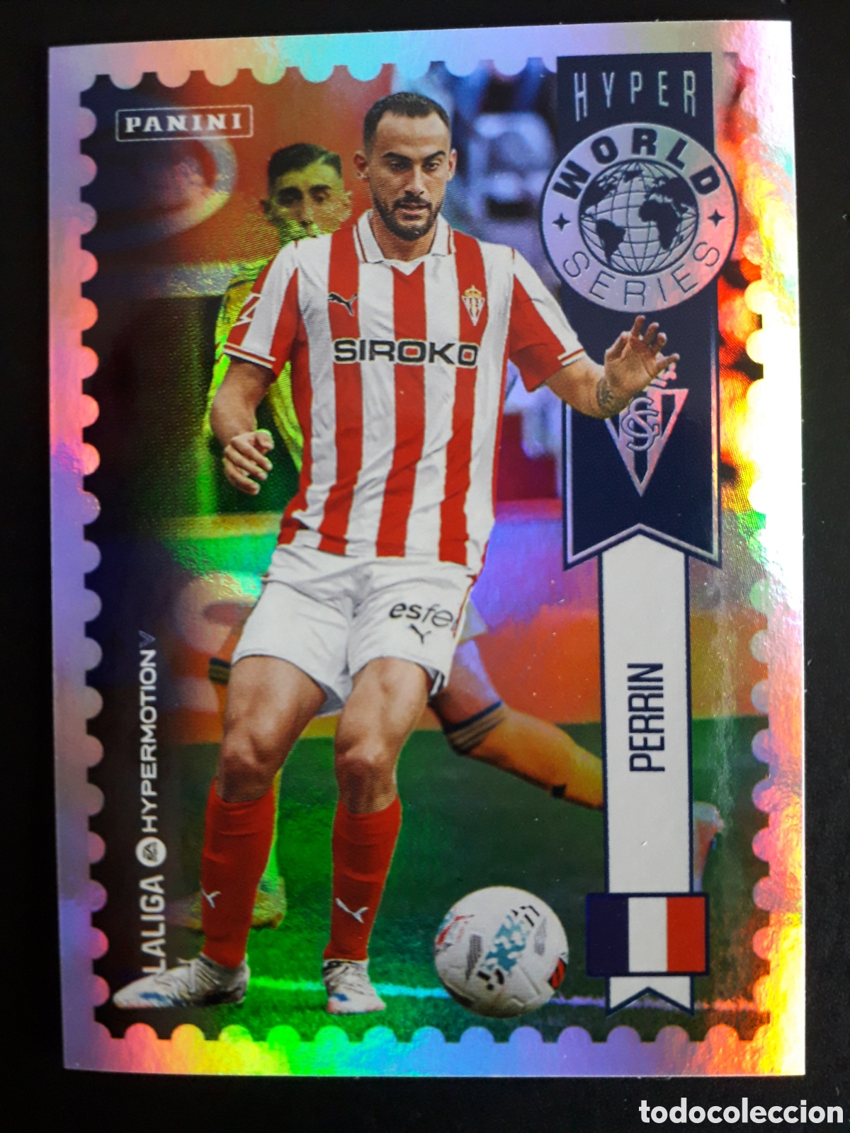 Cromos de F&uacute;tbol: PERRIN SPORTING DE GIJ&Oacute;N WORLD N&deg; 452 LALIGA HYPERMOTION 25 26 2025 2026 PANINI PEDIDO M&Iacute;NIMO 3&euro;