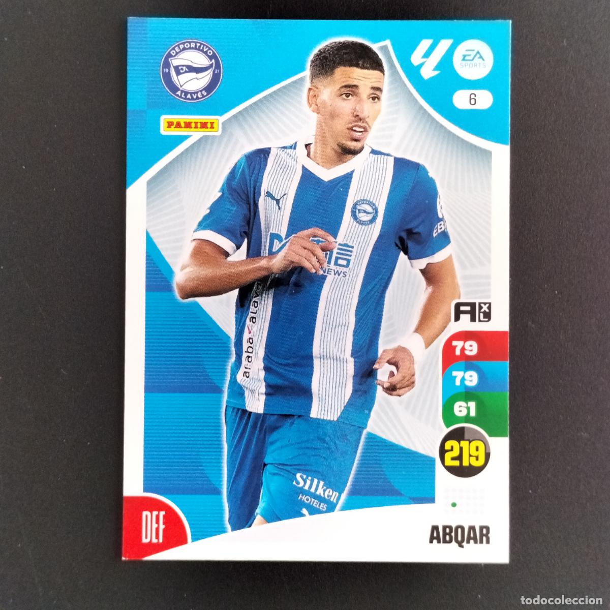 Cromos de F&uacute;tbol: 6 ABQAR ALAVES CROMOS ADRENALYN XL LALIGA CARD 2024 2025 24 25 PANINI
