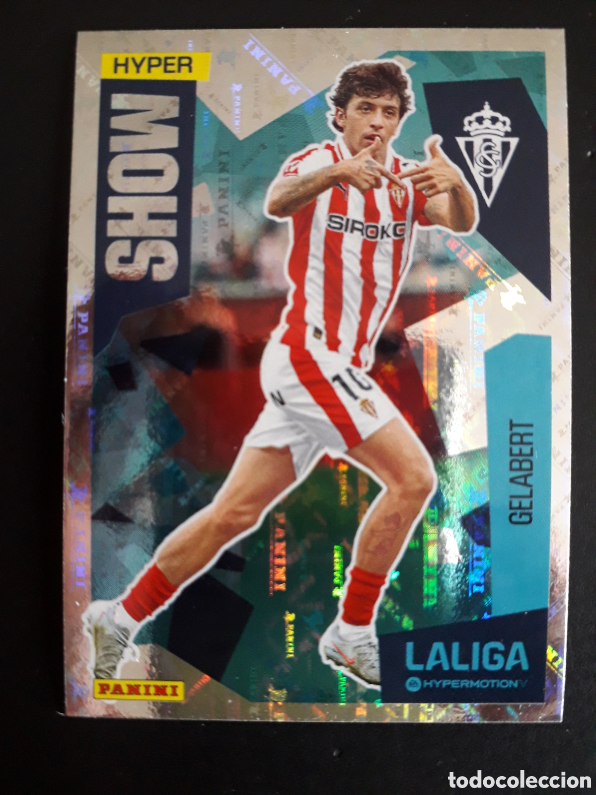 Cromos de F&uacute;tbol: GELABERT SPORTING DE GIJ&Oacute;N SHOW N&deg; 427 LALIGA HYPERMOTION 25 26 2025 2026 PANINI PEDIDO M&Iacute;NIMO 3&euro;