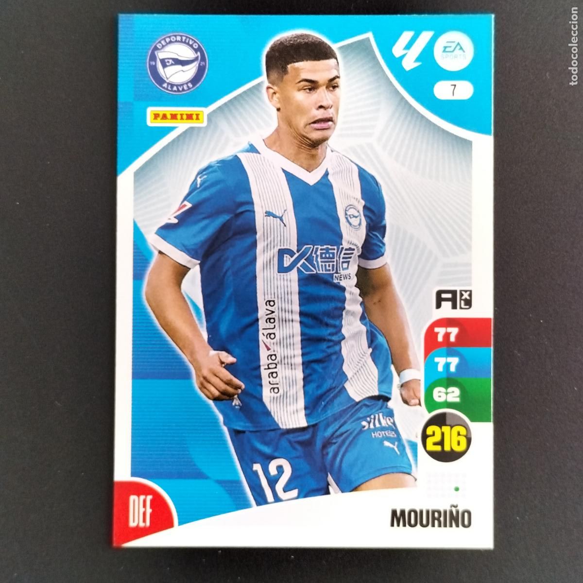 Cromos de F&uacute;tbol: 7 MOURI&Ntilde;O ALAVES CROMOS ADRENALYN XL LALIGA CARD 2024 2025 24 25 PANINI