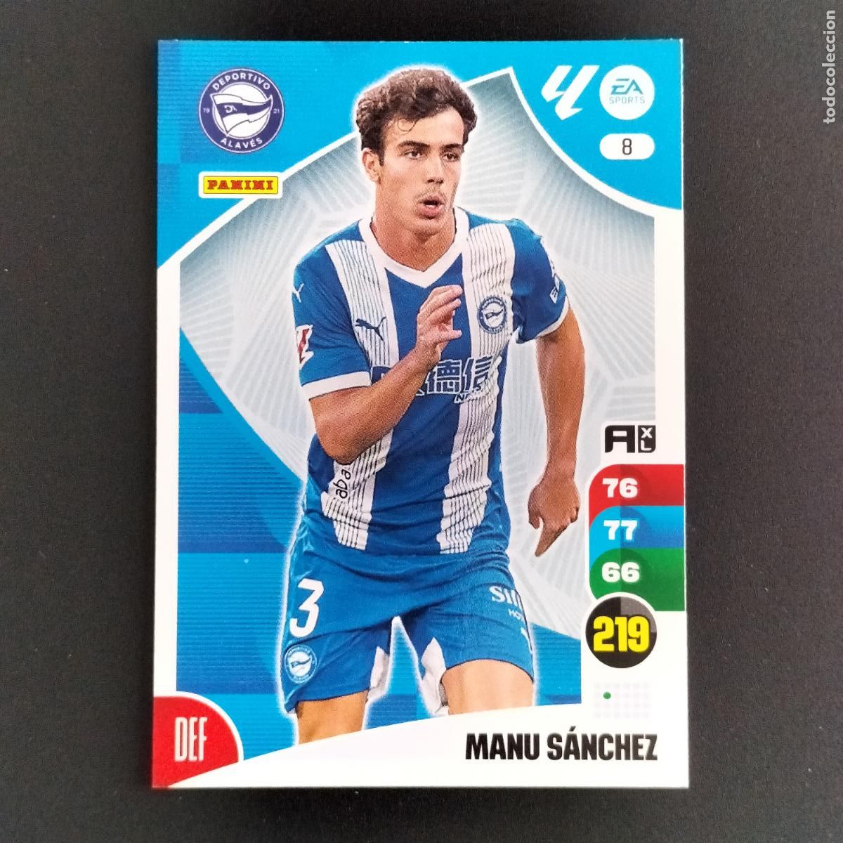 Cromos de F&uacute;tbol: 8 MANU SANCHEZ ALAVES CROMOS ADRENALYN XL LALIGA CARD 2024 2025 24 25 PANINI