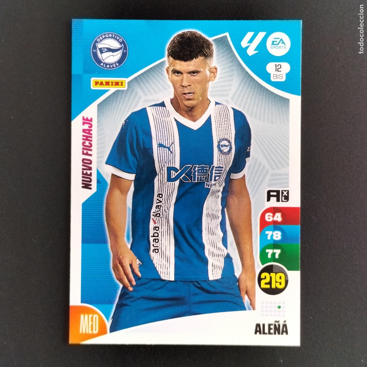 Cromos de F&uacute;tbol: 12 BIS ALE&Ntilde;A NUEVO FICHAJE ALAVES CROMOS ADRENALYN XL LALIGA CARD 2024 2025 24 25 PANINI