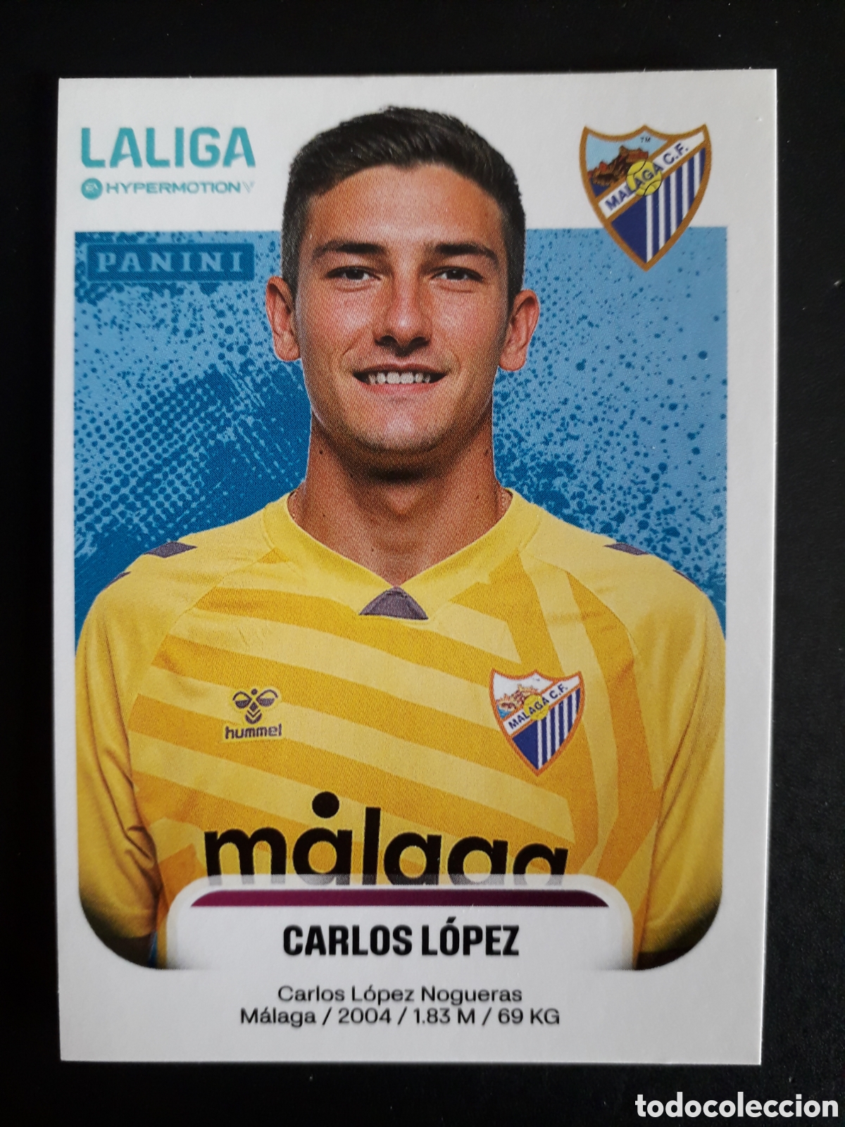 Cromos de F&uacute;tbol: CARLOS L&Oacute;PEZ M&Aacute;LAGA N&deg; 290 LALIGA HYPERMOTION 25 26 2025 2026 PANINI SIN PEGAR PEDIDO M&Iacute;NIMO 3&euro;.